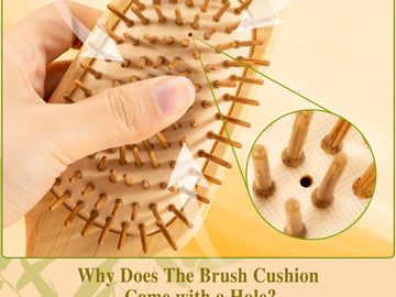 BFWood Bamboo Paddle Brush